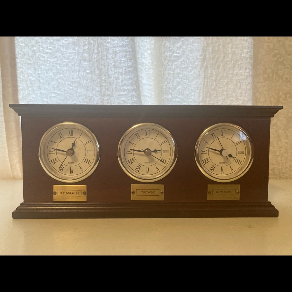 The Bombay Company Time Zone Clock